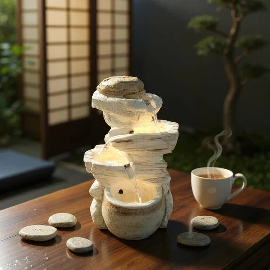 Round Indoor Water Fountain for Home & Office Decor | The Last Interiors