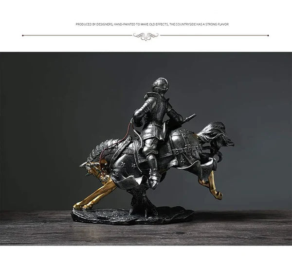 Medieval Knight Statue Sculpture