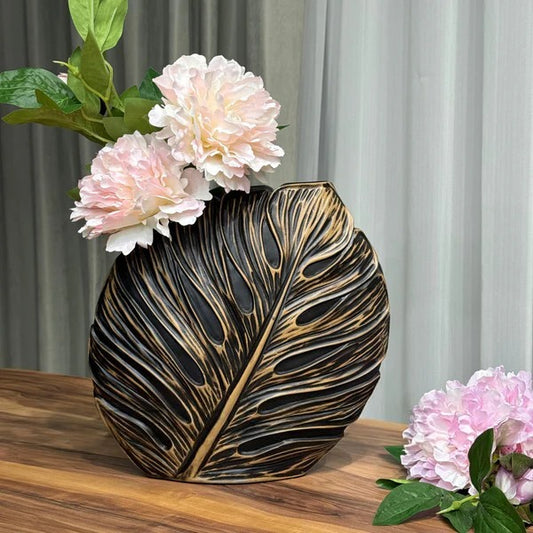 Vintage Decorative Leaf Vase (Set Of 2)