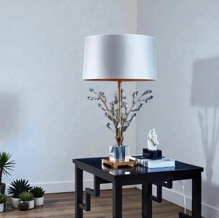 Crystal Leaf LED Decorative Table Lamp for Home & Office | The Last Interiors