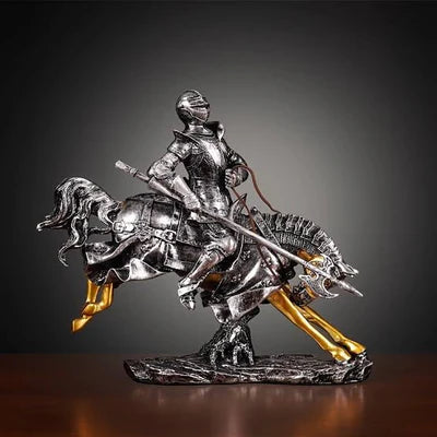 Medieval Knight Statue Sculpture