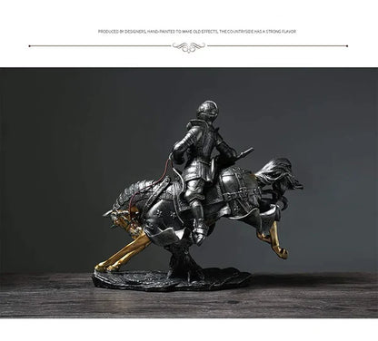 Medieval Knight Statue Sculpture