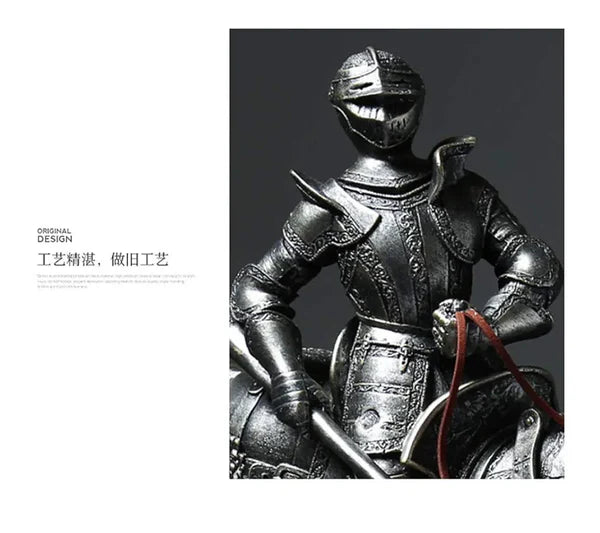 Medieval Knight Statue Sculpture