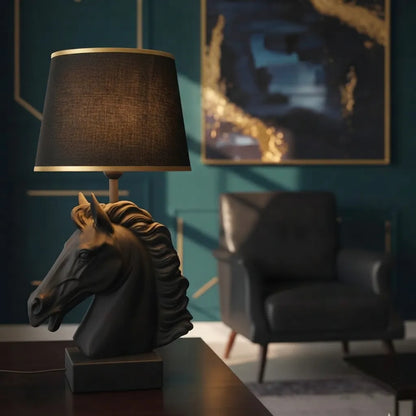 Royal Horse Figurine Table Lamp 1 Pc