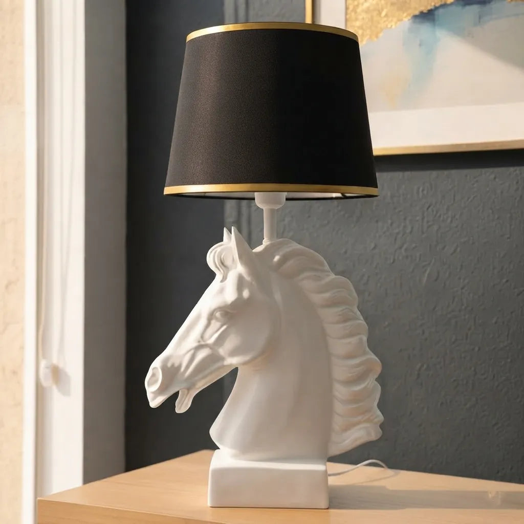 Royal Horse Figurine Table Lamp 1 Pc