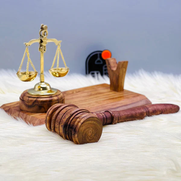 Royal Justice Scale & Gavel