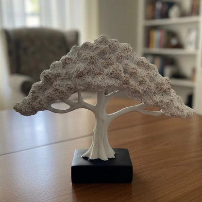 Serene Geometric Tree Sculpture