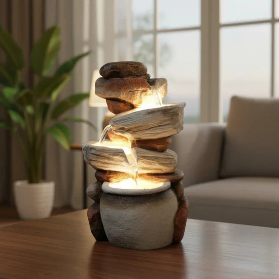 Round Indoor Water Fountain for Home & Office Decor | The Last Interiors