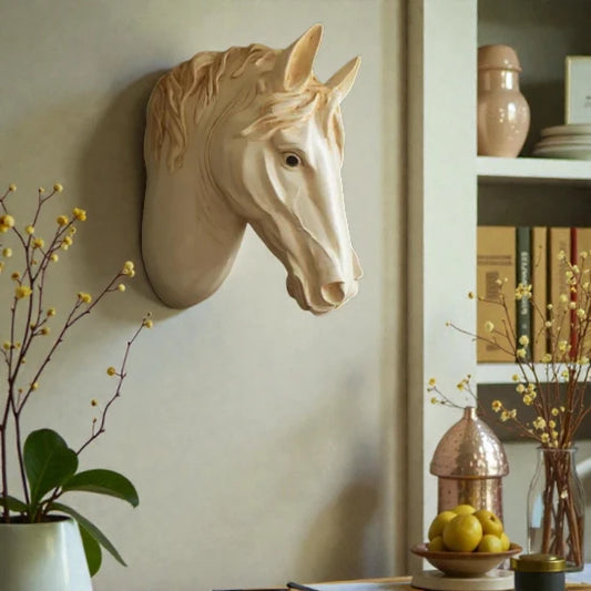 Luxury Horse Head Wall Sculpture for Modern Home Décor | The Last Interiors