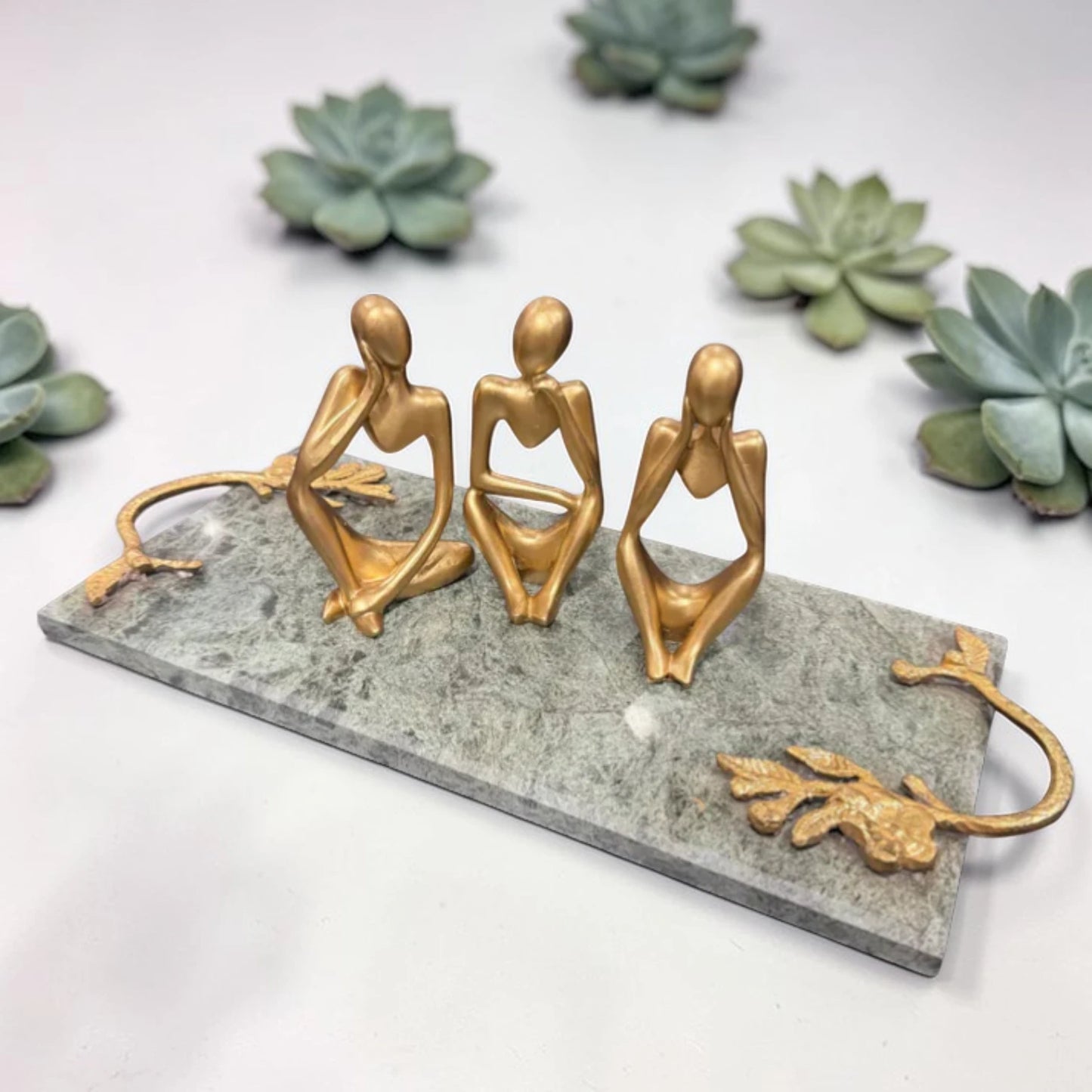 Elegant Marble Serving Tray for Home & Office Decor | The Last Interiors